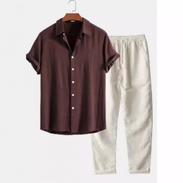 Linen-Cotton Suit Set