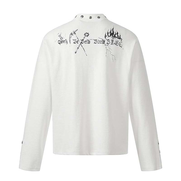 Skeleton Print Long Sleeve