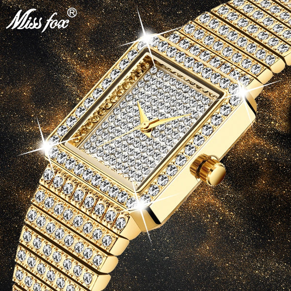 MISSFOX Iced Diamond Watch