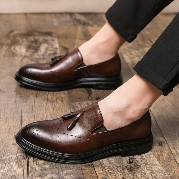 Genuine Leather Brogue Oxford